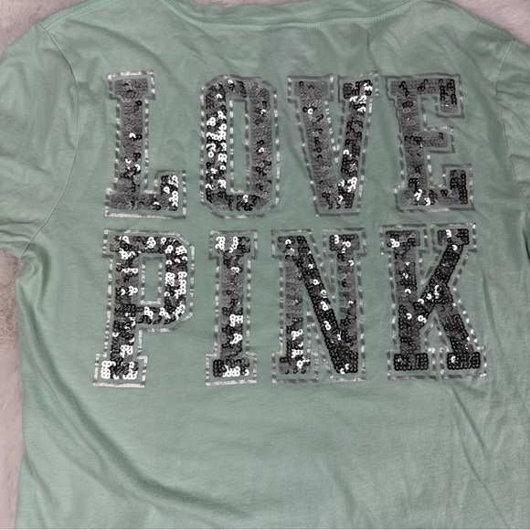 VS Pink “Love Pink” Sequence Tee - Picture 5 of 5